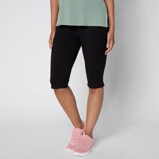"As Is" Rhonda Shear Flat Front Cropped Legging
