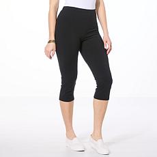 "As Is" Rhonda Shear Flat Front Mid-Calf Legging