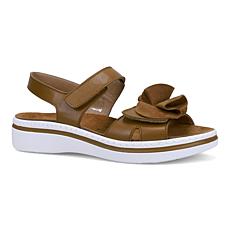 "As Is" Ron White Francis Leather Footbed Sandal