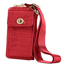 "As Is" Samantha Brown To-Go Croco Phone Crossbody 