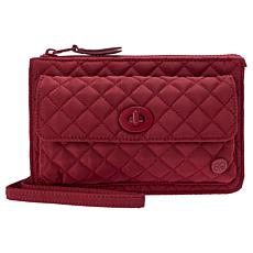 "As Is" Samantha Brown To-Go RFID Quilted Crossbody Wallet