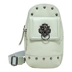 "As Is" Sharif Legacy Braided Abuja Leather Sling Crossbody Bag