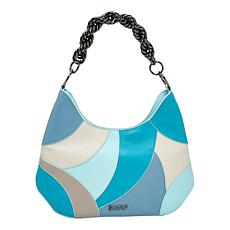 "As Is" Sharif Legacy Twist-Chain Patchwork Leather Hobo Bag