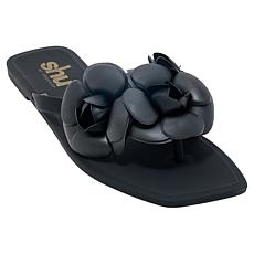 "As Is" SHUSHOP® Dahlia Jelly Flower Thong Flat Sandal