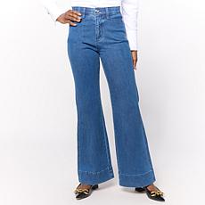 "As Is" SoftWynne Curved Pocket Denim Trouser Pant