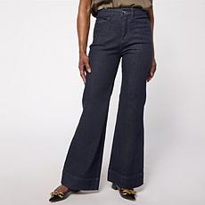 "As Is" SoftWynne Curved Pocket Denim Trouser Pant
