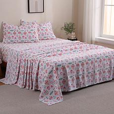 "As Is" South Street Loft 4-piece Candy Christmas Sheet Set