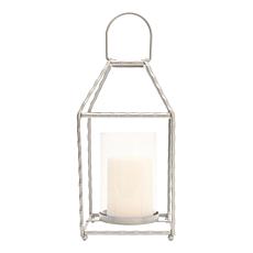 "As Is" South Street Loft Metal Lantern with LED Candle and Remote