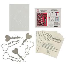 "As Is" Stamps of Life String Balloon Word Die and Stencil Kit
