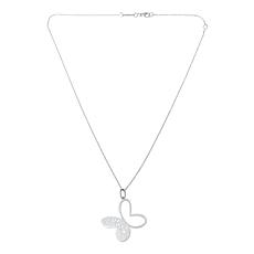 "As Is" Tanya Moss Strling Silvr Papel Picado Buttrfly Pendnt w/ Chain