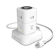 "As Is" Tech Impressions Spinning Charging Tower w/Surge Protection