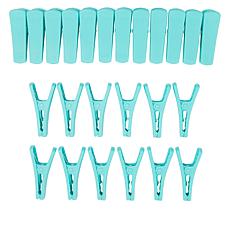 "As Is" The JOY Hangers 24-pack Slimline Hanger Clips for Pants, Sk...