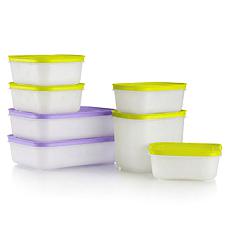 "As Is" Tupperware® 14-piece Freezer Mates® Plus Food Storage Set