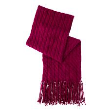"As Is" TWRHLL by Christie Brinkley Cable Knit Scarf