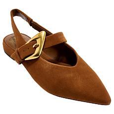 "As Is" Vince Camuto Amoret Leather/Suede Slingback Flat
