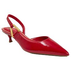 "As Is" Vince Camuto Inari Leather Slingback Kitten Heel