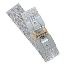 "As Is" Vince Camuto Stretch Straw Ring & Toggle Belt