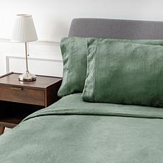 "As Is" Warm & Cozy 4-Piece Glitter Hem Sheet Set