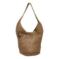 "As Is" Wildflower Performance Crochet Bucket Boho Hobo Handbag