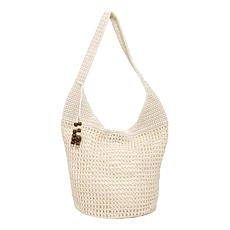 "As Is" Wildflower Performance Crochet Bucket Boho Hobo Handbag