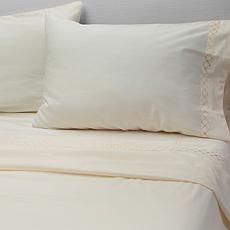 "As Is" Wynne Home 100% Cotton Embroidered Sheet Set - King