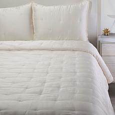 "As Is" Wynne Home 3-Piece Vanilla Satin Quilt Set - King
