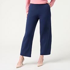 "As Is" WynneCollection Knit Barrel Leg Pant