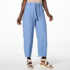 "As Is" WynneCollection Sedona Lantern Seam Straight Leg Ankle Pant