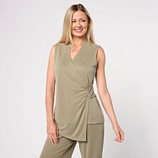 "As Is" WynneLayers Asymmetric Draped Sleeveless Top