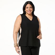 "As Is" WynneLayers Luxe Crepe V-Neck Tank