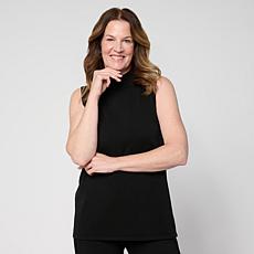 "As Is" WynneLayers Sleeveless Mock-Neck Sweater