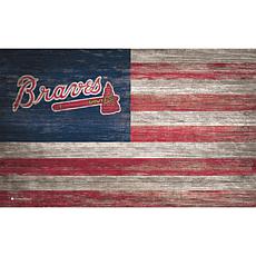 Atlanta Braves Distressed Flag 11x19 