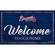 Atlanta Braves Team Color Welcome Sign - 11x19"