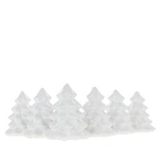 august & leo 6-piece Christmas Tree Place Card Holder Set