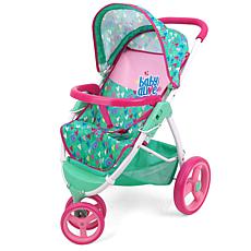 Baby Alive Doll Jogging Stroller - Green, Pink, Hearts