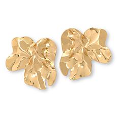 Badgley Mischka Alloy Molten Lily Design Stud Earrings