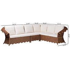 Bali and Pari Detta 4-piece Rattan Sectional Set