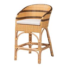 bali and pari Elma Rattan Counter-Height Chair