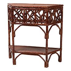 bali and pari Gaspar Rattan Console Table