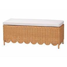 bali and pari Teresa Rattan Ottoman Bench