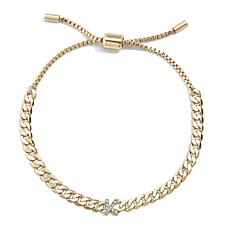 BAUBLEBAR Curb Chain Pavé Initial Bracelet