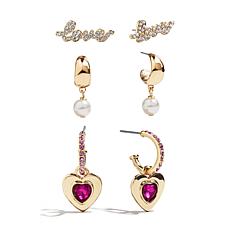 BAUBLEBAR Valentine’s Day 3-Pair Hoop and Stud Earrings Set