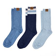 BEARPAW® 3-pack Bamboo Blend Crew Sock 