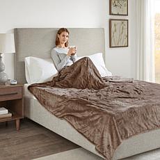 Beautyrest Heated Plush Knitted Microlight Blanket-Twin