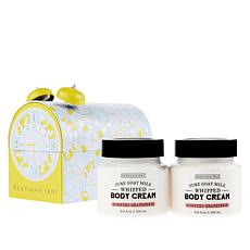 Beekman 1802 2-pk Honeyed Grapefruit Goat Milk Body Cream in Clock Tin