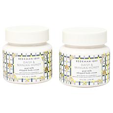Beekman 1802 Goat Milk Body Cream Duo - Daisy & Manuka Honey