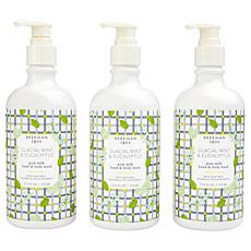 Beekman 1802 Goat Milk Mint & Eucalyptus Hand & Body Wash 3-pack