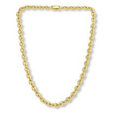 Bellezza 18" Bronze Cast Link Line Necklace