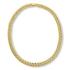 Bellezza 18" Bronze Cast Link Line Necklace