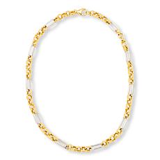 Bellezza 18" Bronze Paperclip and Rolo Link Necklace